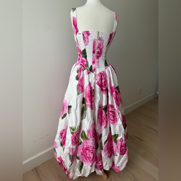 Aje Alani Gown Soft Rose Light Floral US 4 - Picture 13 of 16